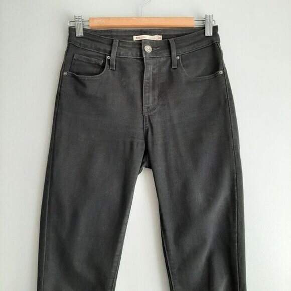 LEVI'S 721 High Rise Skinny Black Jeans Pants Neutral Sz 26 Flawed - Picture 4 of 16